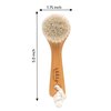 Since 1869 Hand Made in Germany - Sustainable Exfoliating Face Brush, Scrub Cleansing Brush, Exfoliates Skin to Help Reduce Flaking, Fine Lines, Supports Glowing Complexion (Soft Goat Bristle)