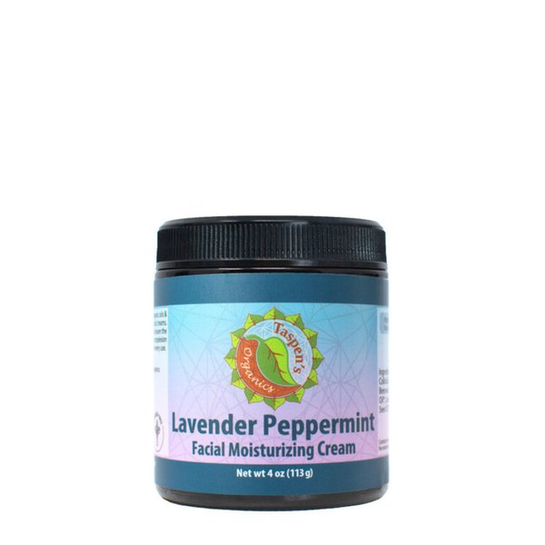 Hydrating Facial Moisturizing Cream - All-Natural & Organic Ingredients, for Deep Hydration and Glow - Face Cream, Anti Aging Moisturizer for Face (Lavender Peppermint, 4 oz)