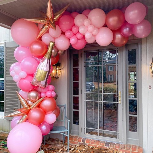 50 Pcs Orange Foil Cone Star Balloons Big 26 inch Orange Explosion Star Mylar Balloons 12 Point 3D Starburst Star Balloons for Party Supplies Christmas Birthday Wedding Decorations Party Supplies