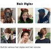 AsggBah 3pcs Upscale Hair Clips with Big Bowknot Solid Color Styling Bowknot French Barettes Hair Bow Clips Accessories for Women Girls