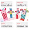 PADONISE Wrist Rattles for Babies 0-6 Months Baby Toys Rattles Socks for Babies 6-12 Months Baby Socks 12-24 Months Soft Sensory Toys for Babies Birth Christening Birthday Christmas Gifts for Baby