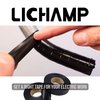 Lichamp 10-Pack Black Electrical Tape Waterproof, 3/4 in x 66ft, Industrial Grade UL/CSA Listed High Temp Electrical Tape Electric Super Vinyl