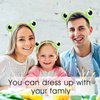 WLLHYF 1Pcs Cute Frog Headband Spa Headband Head Hoop Frog Eye Makeup Head Band Soft Elastic Hair Band for Washing Face Head Wrap Funny Hair Band for Girls Women Yoga Skincare Headbands