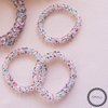 TELETIES - Spiral Hair Coils - Ponytail Holder Hair Ties for Women - Phone Cord Hair Ties - Strong Grip, No Rip, Water Resistant, No Crease Hair Tie Coils - 3 pack (Small, Party People)