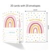 ANYEMW 4x6 Rainbow Birthday Invitations, Rainbow Party, Rainbow Party Decorations Favors Supplies, Birthday Party Invitations For Boys Girls, 20 Cards with 20 Envelopes.(64)