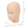 Eyelash Mannequin Head, Silicone 3 Layers High Density Eyelash Practice Head For Salon