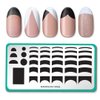 Maniology Pardon My French (M052) French Tip Manicure Nail Stamping Plate, Easy Basic Simple Minimalist Nail Art