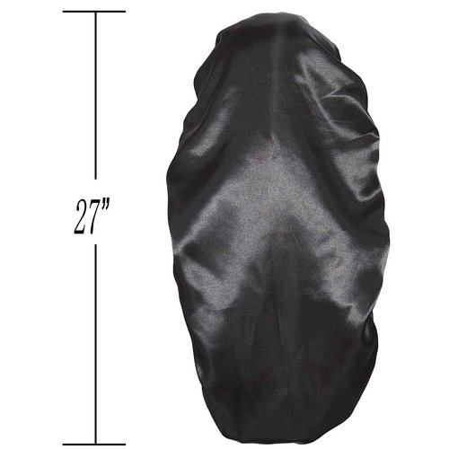 Wbfwbb 2 Pcs Silk Bonnet for Women Satin, Soft Elastic Band Silky Sleeping Cap Big Bonnets for Braids