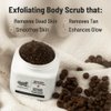Chemist at Play Exfoliating Body Scrub For Removing Tan & Dead Skin Cells | Rough & Bumpy Skin, Tanned & Pigmented Skin | For Smooth, Soft & Bright Skin | Natural AHAs | Coffee 2.6 fl oz.