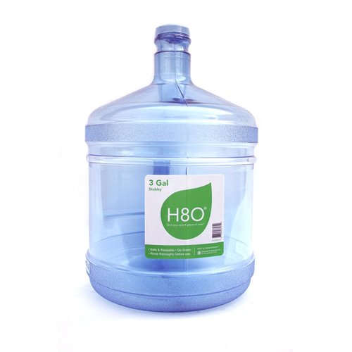 H8O Polycarbonate Water Bottle (with Handle) with 48mm Cap, 2 gallon