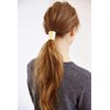 Suoirblss 2PCS Circle Cuff Metal Hair Ties Hair Band Hair Rope Accessories Metal Elastic Hair Clips Ponytail Hair Cuff Headwear Hair Holder for Lady Women (Gold + Silver)