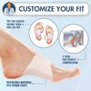 Dr. Frederick's Arch Support Sleeves for Foot Pain Relief from Plantar Fasciitis, Flat Feet - Silicone, Unisex, Small/Medium