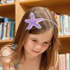 Totelux Starfish Headband Sequins Star Hair Band for Women Girls Hair Accessories Birthday Wedding Party Supplies (Light Purple)
