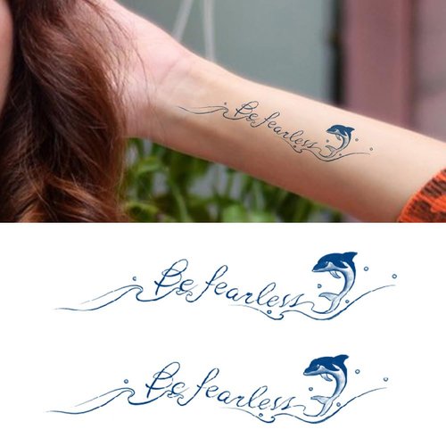 Oottati 2 Sheets Tiny Fake Semi Permanent Waterproof Temporary Tattoos Stickers 100% Plant-Based ...