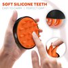 FOLLICLE BOOSTER Scalp and Beard Manual Massager - Silicone Hair Scrubber, Cleansing Care Brush - Ergonomic Exfoliator for Dandruff Removal That Promotes Healthy Hair Growth