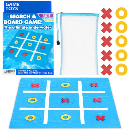 DGO Diving Tic Tac Toe Strategic Board Game for Kids and Family, Underwater Search and Find Board Game, Summer Party Favors, Classic Educational Toys Gifts for Boys & Girls Ages 6, 7, 8, 9 & Up