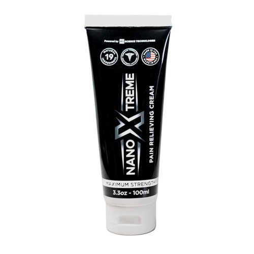 NANOXTREME Pain Relief Cream – Fast-Acting Topical for Muscle, Joint & Nerve Deep-Absorbing, Long-Lasting Formula with Natural Ingredients – Cooling Sensation – 3.3oz Tube – Made in USA