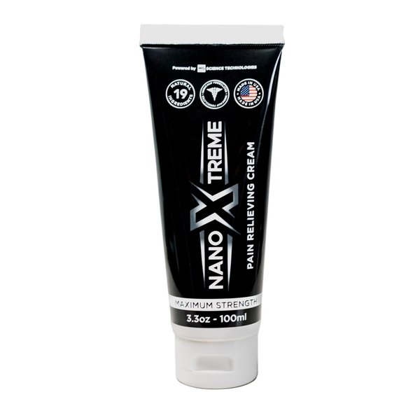 NANOXTREME Pain Relief Cream – Fast-Acting Topical for Muscle, Joint & Nerve Deep-Absorbing, Long-Lasting Formula with Natural Ingredients – Cooling Sensation – 3.3oz Tube – Made in USA