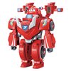 Super Wings Transformer Toys, 7" Super Robot and 2" Mini Jett Transforming Suit, 2 in 1 Car Robot Toys Action Figure, Racing Cars Playset for Boys and Girls Age 3+, Gifts for Preschool Kids, Red