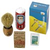 Shaving Set with Shaving Factory Double Edge Safety Razor, Alum Bloc Osma, Shaving Factory XSmall Shaving Brush, Arko Soap and 5 Derby Extra Blades.