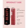 Matte Liquid Lipstick for Women,1Pcs Highly Pigmented Color Lip Stain Tint,Super Velvet Matte Lip Gloss,Up to 16H Wear Lipstain,Long Lasting Waterproof Lipgloss,Non-Stick Cup Lip Makeup-05# Ruby Red
