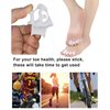 2Pairs Toe Separators Toe Spacers for Women Men to Correct Bunion, Relieve Feet Pain, Foot Alignment, Toe Straighteners for Hammertoes, Plantar Fasciitis (M, Women Shoe Size 9-12.5, Men: 7-11)