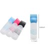 UQUABESO Colorful Root Comb Applicator Bottle with Graduated Scale, Plastic Squeeze Hair Dye Oil Bottle Hairdressing Applicator Brush for Home Salon Barber (3 Pack)