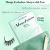 Bepholan Manga Lashes Natural Look 2 Styles False Eyelashes Reuseable Strip Wispy Fake Lashes 3 Pairs Cat Eye Lashes Fluffy Spiky Anime Lashes with Tweezer(M2615)