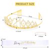 CIEHER 21st Birthday Sash and Crown Gold, 21st Birthday Decorations for Her 21st Birthday Gifts 21st Birthday Sash 21 Year Old Birthday 21st Birthday Tiara