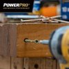 Power Pro 48603 Wood Screws, #10 x 3-1/2", Premium Outdoor Deck Screws, Rust Resistant, Epoxy Coated Bronze, 1lb Box, 59 pcs