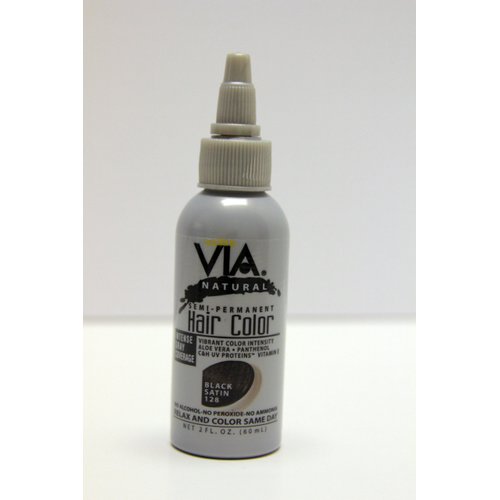 Via Hair Color-Black 2 oz.