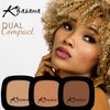 Khasana Face Pressed Powder, Dual Wet & Dry Foundation, Apply Wet for Maximum Coverage or Dry for Light Finishing & Touchup, Matte & Poreless, Setting Makeup, Flawless Finish, Shine Free #8 Deep Beige