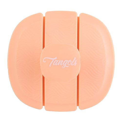 Tangols Triple-Fold Elastic Shampoo Hair Brush with Flexible-Soft Bristles, Promotes Hair Growth & Dandruff Removal, Scalp Exfoliator Head Massager Shampoo Shower Brush for all Hair Types (Orange)