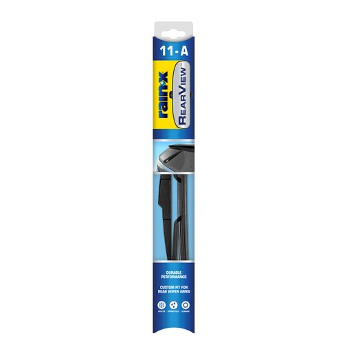 Rain-X 850030 RearView 11-A Rear Wiper Blade, 11 Inch Composite Rear Wiper Blade, Fits Rock Lock 2 (Pack Of 1), Automotive Replacement Wiper Blades That Meet Or Exceed OEM Quality And Design Standards