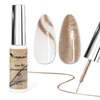 VENALISA Liner Gel Nail Polish 8ML 1 Pcs Gold Gel Polish With Thin Brush For French Nail Art Swirls Nail Design Soak Off UV Gel DIY at Home Manicure Salon