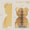 2 Pcs Bear Honeycomb Centerpieces, 10" Cute Bear Centerpieces Table Toppers for We Can Bearly Waits Baby Shower Decorations Bear Themed Birthday Party Supplies