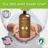 First Botany Tea Tree Mint Hand Soap - Liquid Hand Soap with Peppermint, Jojoba & Coconut Oil Multipurpose Liquid Soap Natural Bathroom Soap & Liquid hand wash - 16 oz