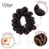 Synthetic Hair Scrunchie - Brown