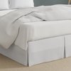 Bed Maker’s Never Lift Your Mattress Wrap Around Bed Skirt, Classic Style, Low Maintenance Wrinkle Resistant Fabric, Traditional 14 Inch Drop Length, Queen, White