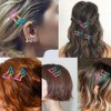 15 Pcs Colorful Butterfly Snap Hair Clips Mini 2 in Barrettes Cute Party Festivals Hair Accessories MGPFERD