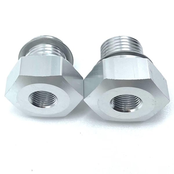 2PCS LS Engine swap M16 1.5 to 1/8 NPT oil pressure sensor adapter for all GM LS series engines LS1 LSX LS3 5.3L 6.0L 6.2L