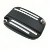 SMT-Black Grooved Front Brake Master Cylinder Fluid Reservoir Cap Compatible With 2007-2015 Harley Davidson Electra Glide Road [B019GY0U3M]