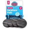 Stay! Anti Slip Furniture Pads - Round Furniture Stoppers to Prevent Sliding for Hardwood Floors and Carpets - Non Skid Chair and Couch Slide Stopper - Floor Protector Gripper Feet, Set of 4 (3 Inch)