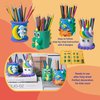 AwwAboutLife Create Your Own Pencil Holder Kit Air Dry Clay Craft DIY for Kids Peronalized Art Activity Set Holiday Birthday Gift Dinasour Unicorn Space Sea Animals Boys and Girls 5+