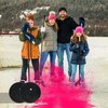Hockey Puck Gender Reveal Party - Exploding Pink and Blue Ice Hockey Pucks Boy or Girl Gender Reveal Party Supplies (2 Pack)