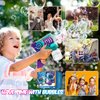Eaglestone Bubble Gun for Kids 2 Packs, Automatic Bubble Machine, 10-Hole Bubbles Wands Blaster for Toddlers with LED Lights & Solution,Bubble Party Favor, Outdoor Game Toys for Boys & Girls Ages 3+