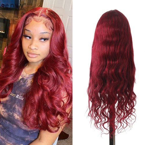 Miz Barn Lace Front Wigs 13X4X1 Human Hair Brazilian Body Wave Hair Wig for Black Women Lace Front Wigs Human Hair Natural Color with Baby Hair Deep Curly Wigs for Women 22 Inch (99J#)