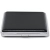 Black Smooth Leather (Full Pack – 20 Kings) Metallic Cigarette Case & Stash Box