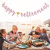 INNORU Happy Retirement Banner - Pink Glitter Welcome Back- Retired AF, Retirement Party Decorations for Women