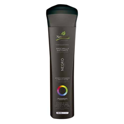 Naissant Black Hair Toning Mask | Eliminates Brassiness | Neutralizes Yellow &amp; Orange Tones | Par...